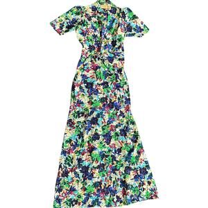 Vintage 1930s BULLOCKS The Evening Room Floral Bias-Cut Dress- Matching Bolero